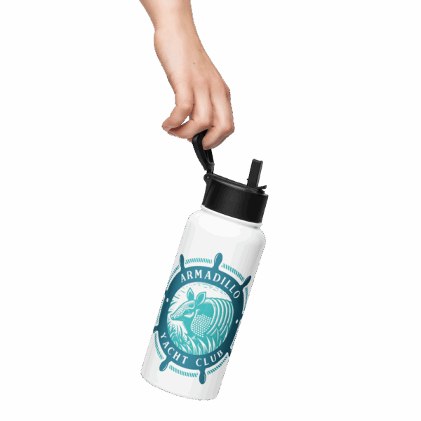 Stainless Steel Water Bottle with Straw Lid - Image 8