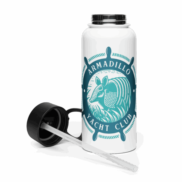 Stainless Steel Water Bottle with Straw Lid - Image 6