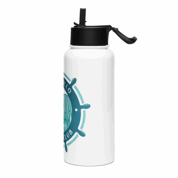 Stainless Steel Water Bottle with Straw Lid - Image 3