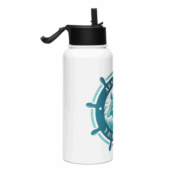 Stainless Steel Water Bottle with Straw Lid - Image 4