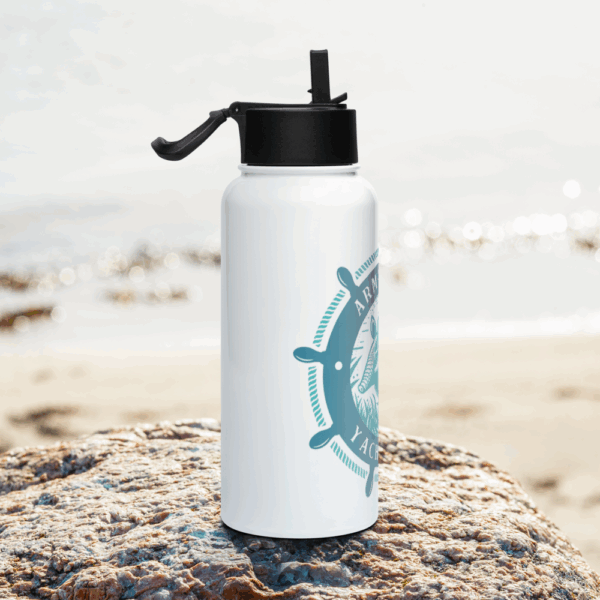 Stainless Steel Water Bottle with Straw Lid - Image 12